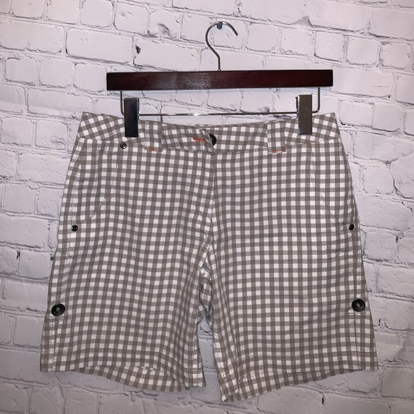 Nike Pants - Nike Golf Sport Dri Fit Light Brown & White shorts